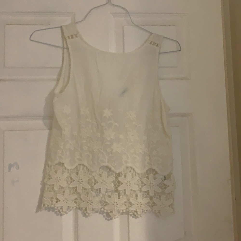 Urban outfitters white backless tank